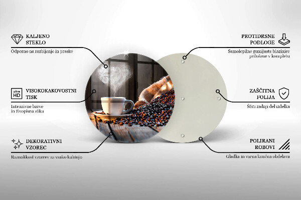 Protection plaque induction Tasse à café et coeur