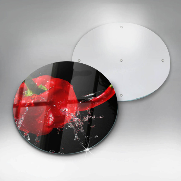 Protection plaque induction Poivrons rouges dans l'eau