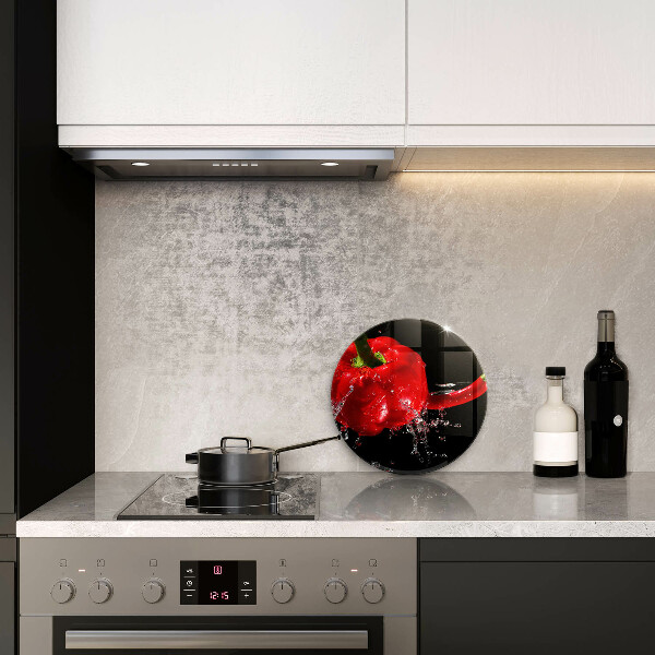 Protection plaque induction Poivrons rouges dans l'eau