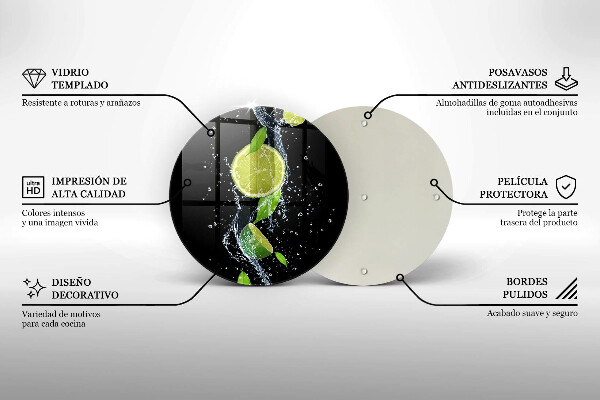 Protection plaque induction Limes juteuses dans l'eau