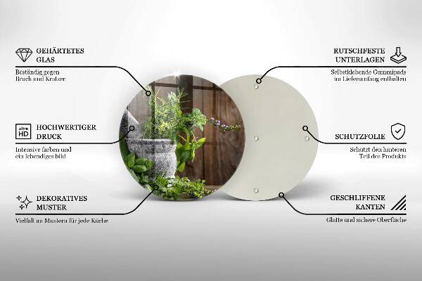 Protection plaque induction Plantes herbes et bois