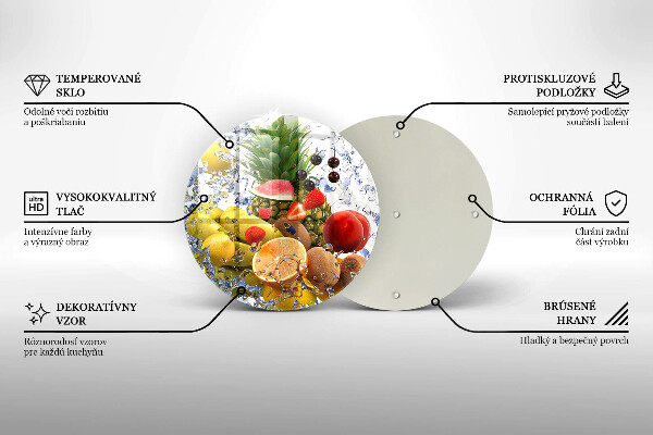 Protection plaque induction Fruits juteux et eau