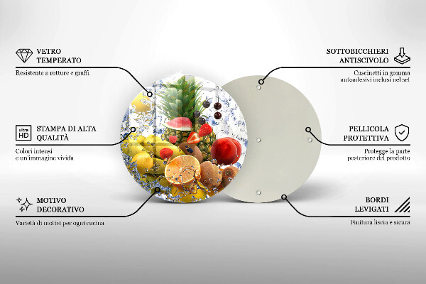 Protection plaque induction Fruits juteux et eau