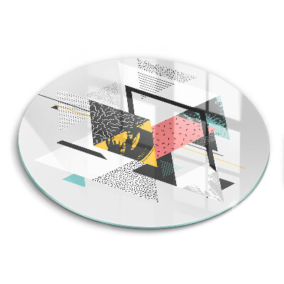 Protection plaque induction Triangles abstraits