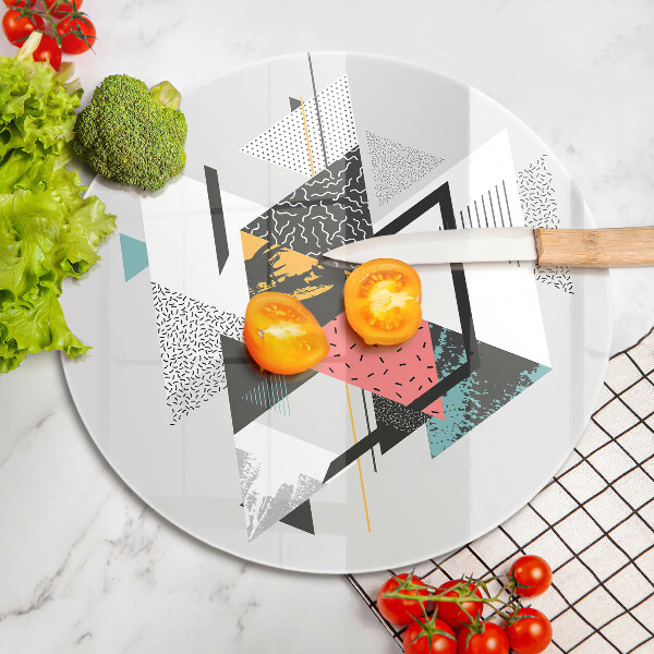 Protection plaque induction Triangles abstraits