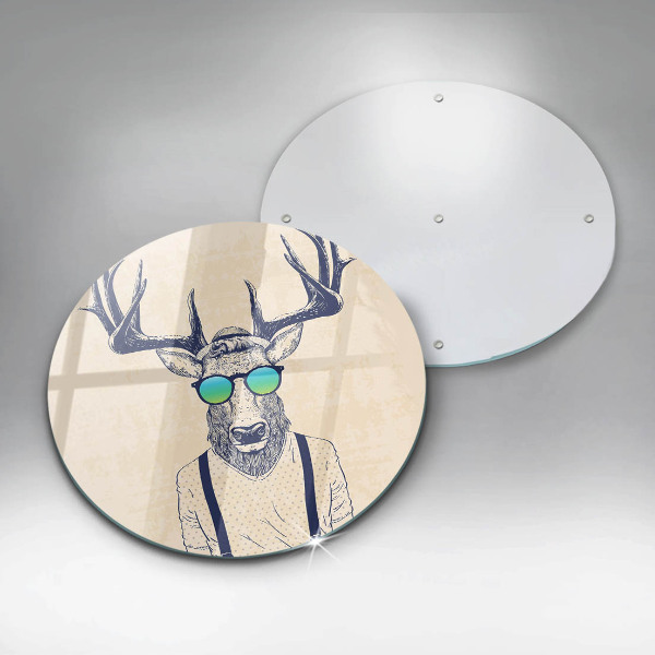 Protection plaque induction Illustration d'homme cerf