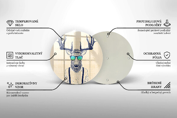 Protection plaque induction Illustration d'homme cerf