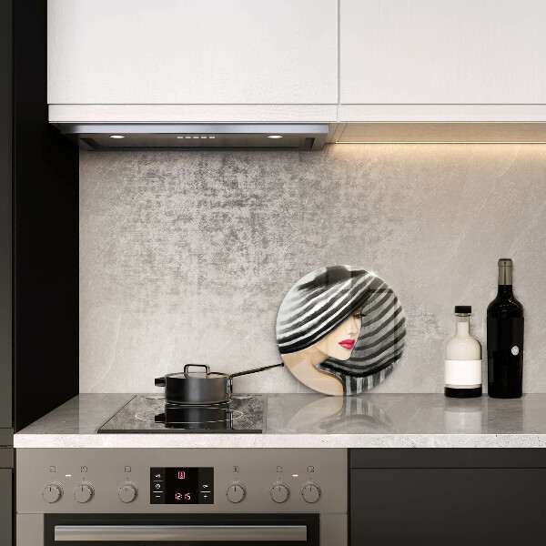 Protection plaque induction Femme au chapeau