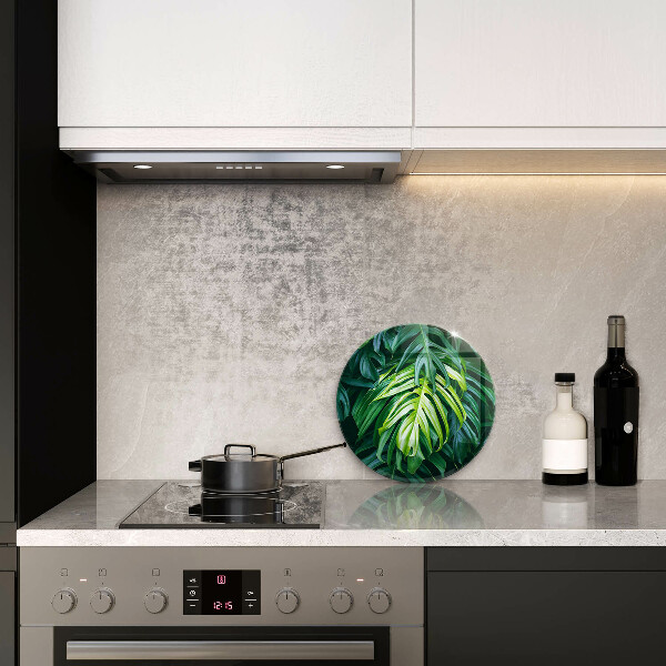 Protection plaque induction Feuilles de monstera sauvage