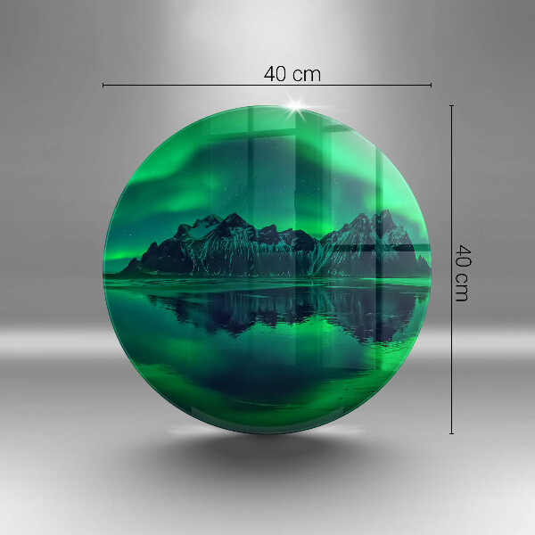 Protection plaque induction Paysage d'aurores boréales