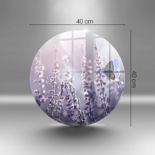 Protection plaque induction Fleurs sauvages et papillon