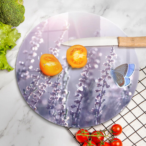 Protection plaque induction Fleurs sauvages et papillon