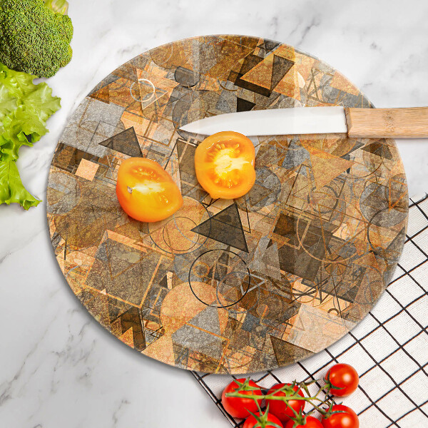 Protection plaque induction Modèle sans couture de figures géométriques