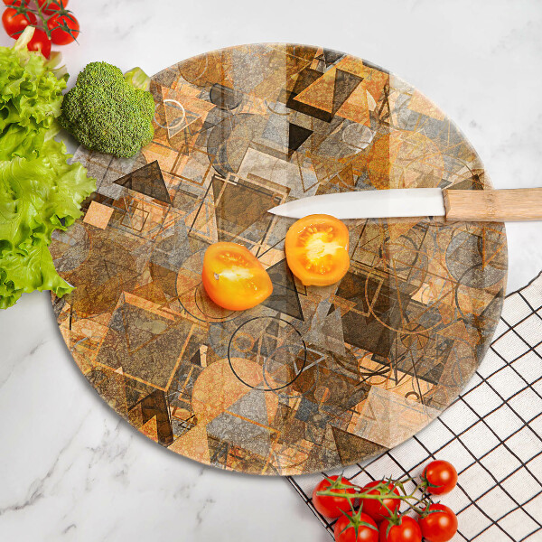 Protection plaque induction Modèle sans couture de figures géométriques