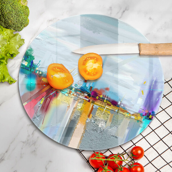 Protection plaque induction Abstraction peinte