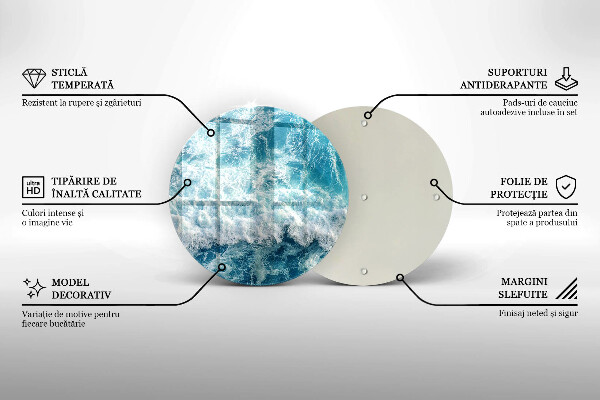 Protection plaque induction Vagues d'eau de mer