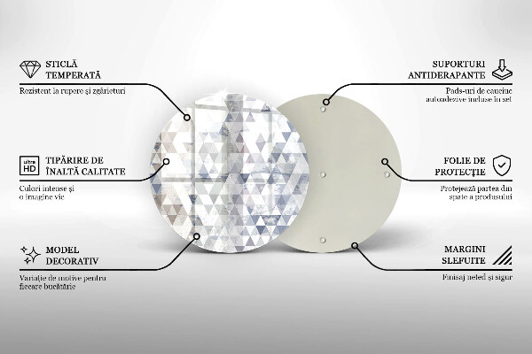 Protection plaque induction Modèle de triangles