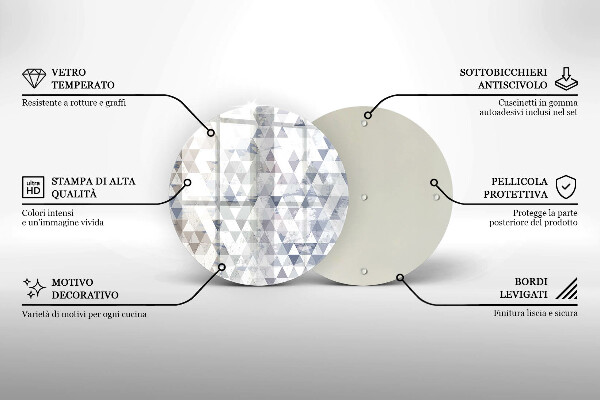 Protection plaque induction Modèle de triangles