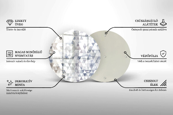 Protection plaque induction Modèle de triangles