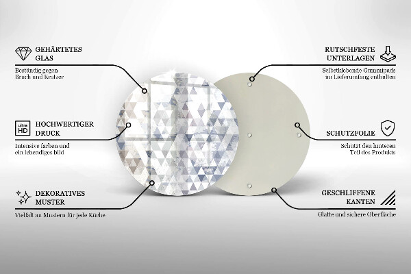 Protection plaque induction Modèle de triangles