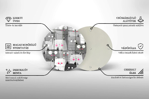 Protection plaque induction Illustration de chats