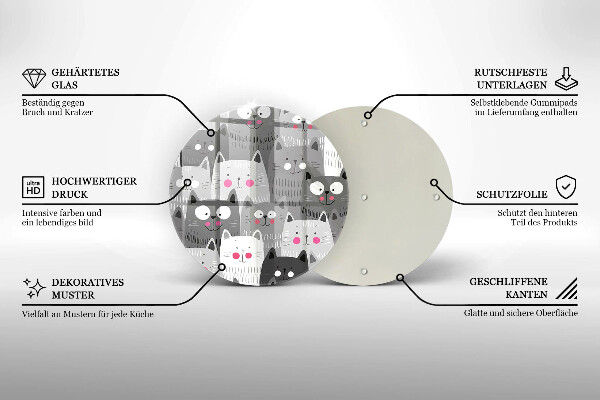 Protection plaque induction Illustration de chats