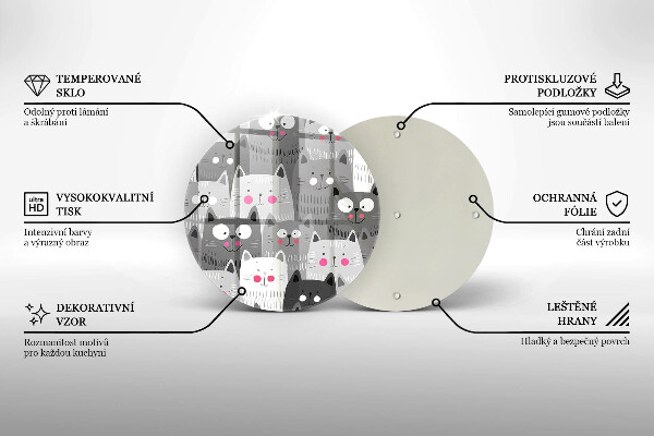 Protection plaque induction Illustration de chats