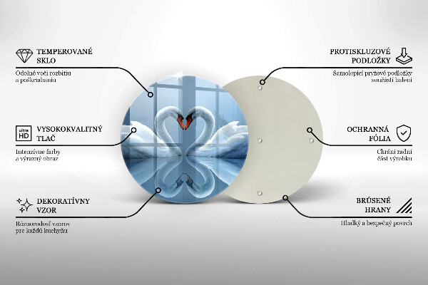 Protection plaque induction Deux coeurs de cygne