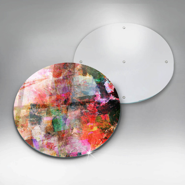 Protection plaque induction Peinture abstraite
