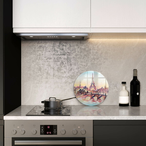 Protection plaque induction Paysage de Paris Tour Eiffel