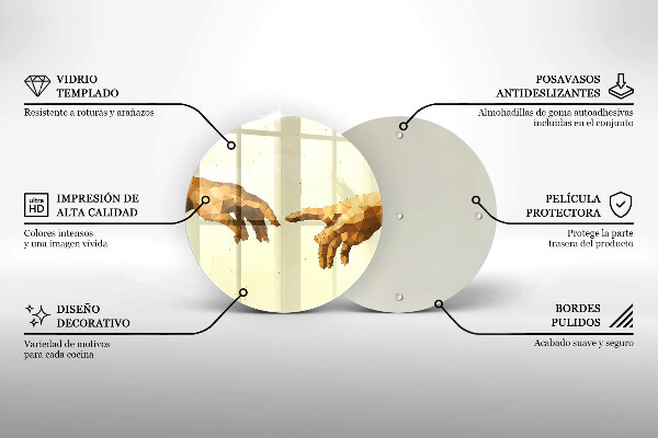 Protection plaque induction Création des mains d'Adam