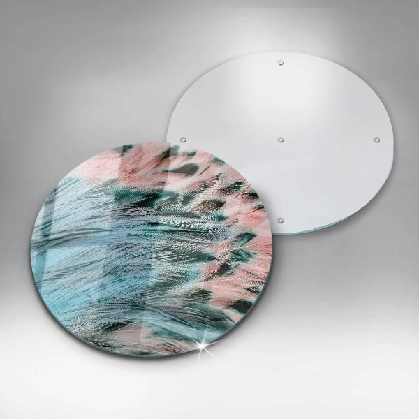 Protection plaque induction Plumes d'oiseaux bohèmes