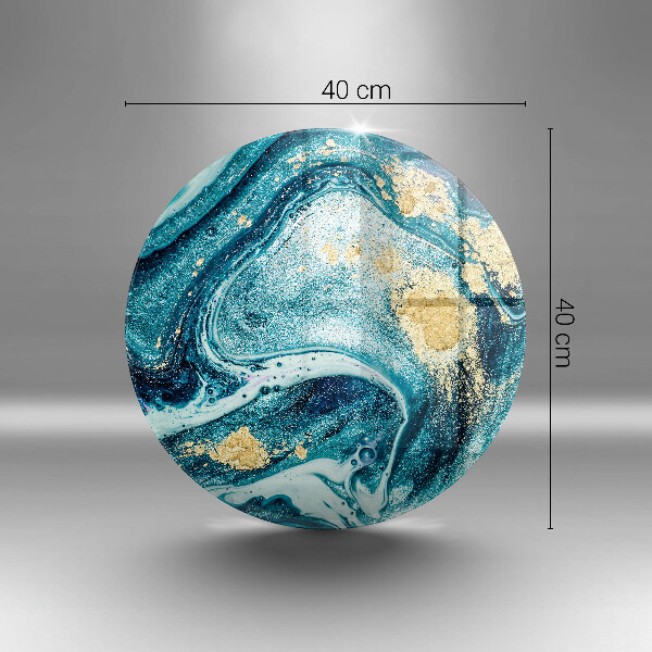 Protection plaque induction Abstraction d'or bleu