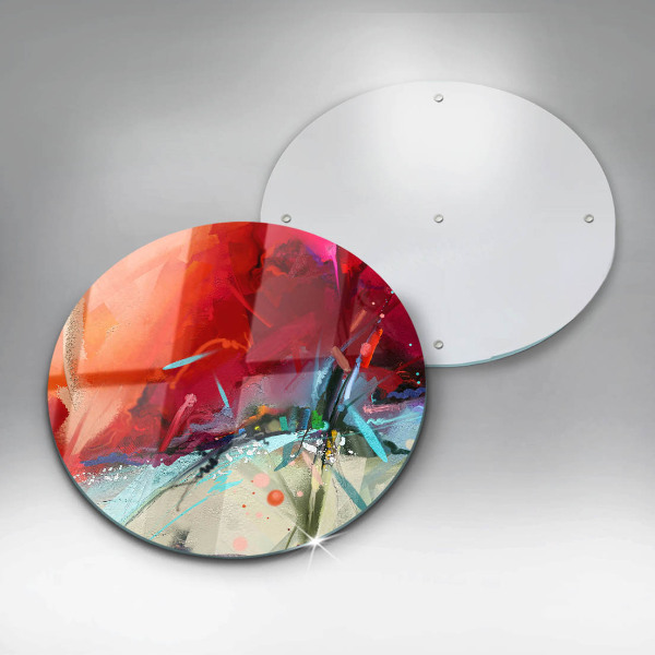 Protection plaque induction Abstraction peinte