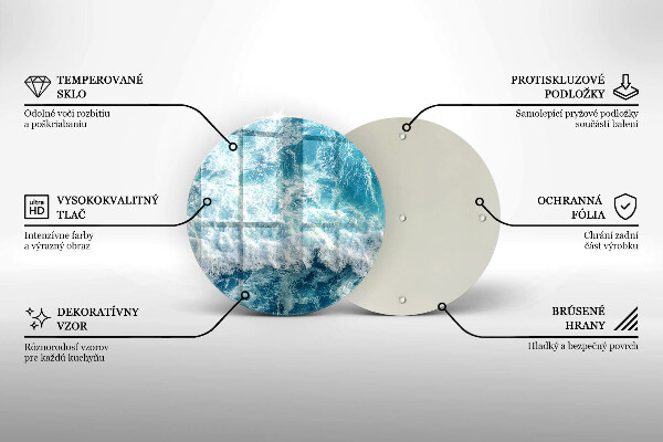 Protection plaque induction Vagues d'eau de mer