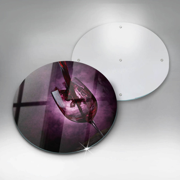 Protection plaque induction Un verre de vin