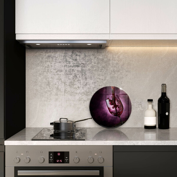 Protection plaque induction Un verre de vin