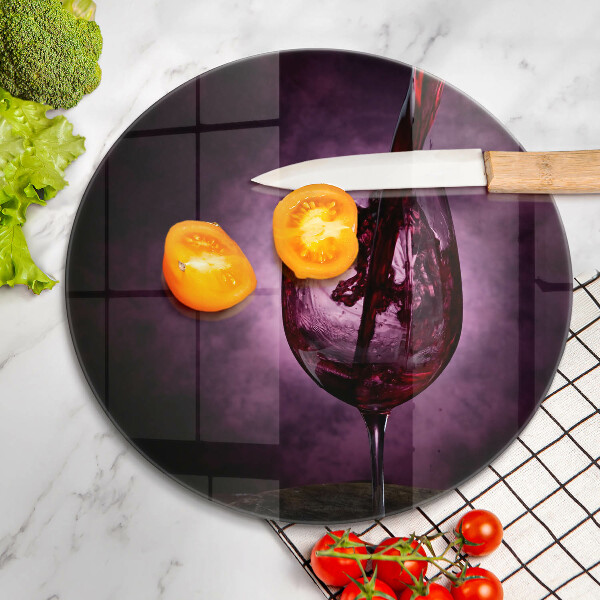 Protection plaque induction Un verre de vin