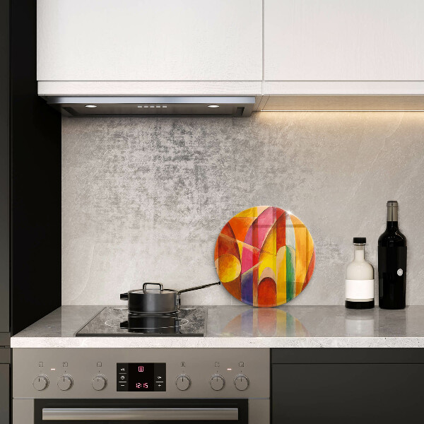 Protection plaque induction Abstraction colorée