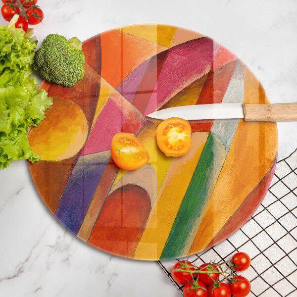 Protection plaque induction Abstraction colorée