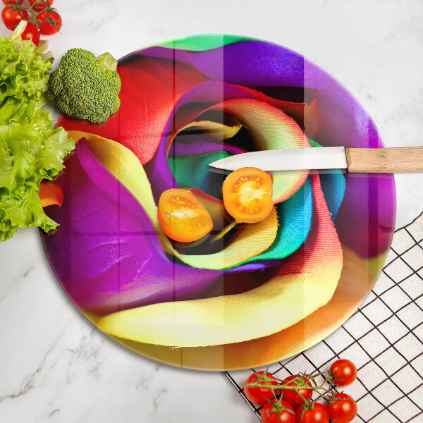 Protection plaque induction Pétales de roses colorés