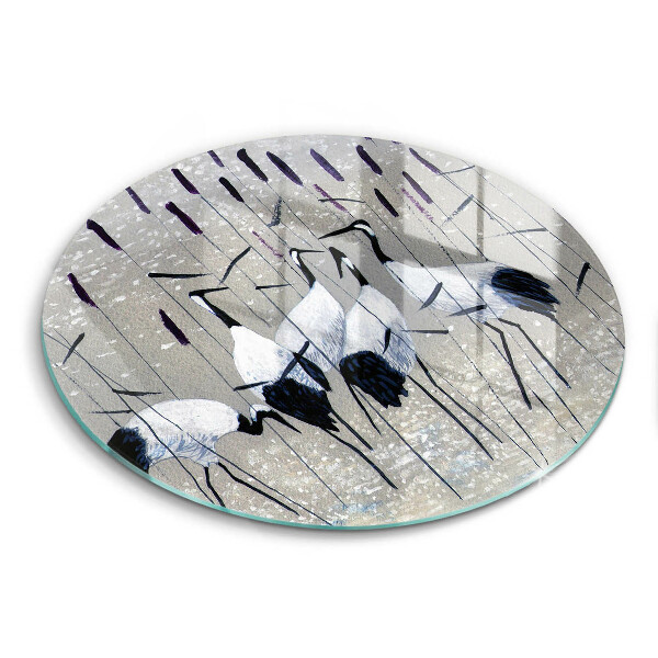 Protection plaque induction Grues japonaises