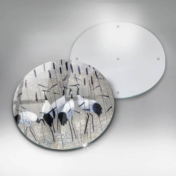 Protection plaque induction Grues japonaises