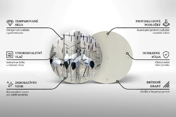 Protection plaque induction Grues japonaises