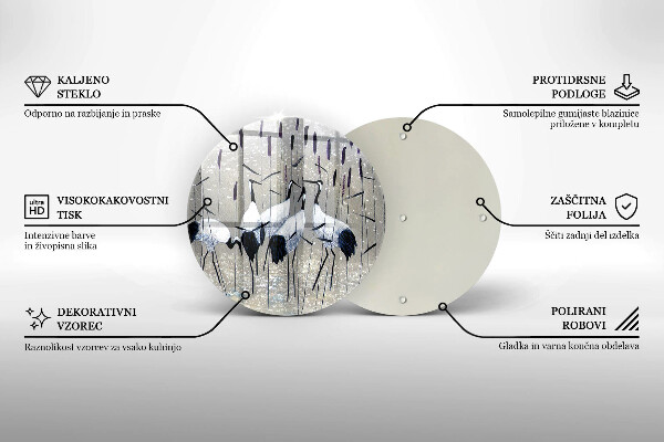Protection plaque induction Grues japonaises