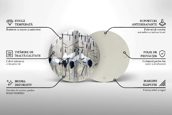 Protection plaque induction Grues japonaises