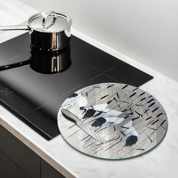 Protection plaque induction Grues japonaises