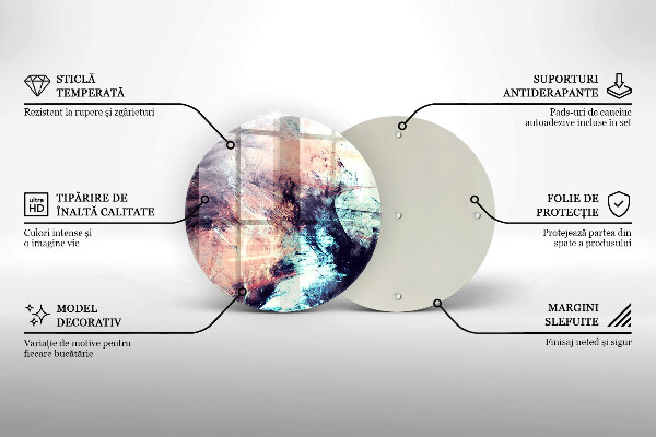 Protection plaque induction Abstraction peinte