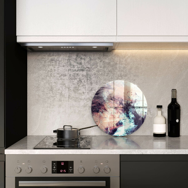 Protection plaque induction Abstraction peinte