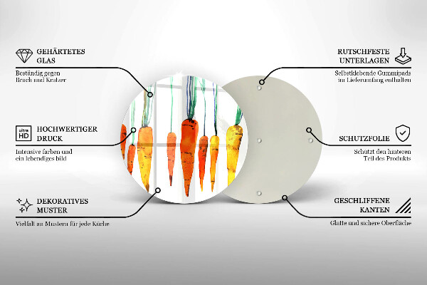 Protection plaque induction Illustration de carotte